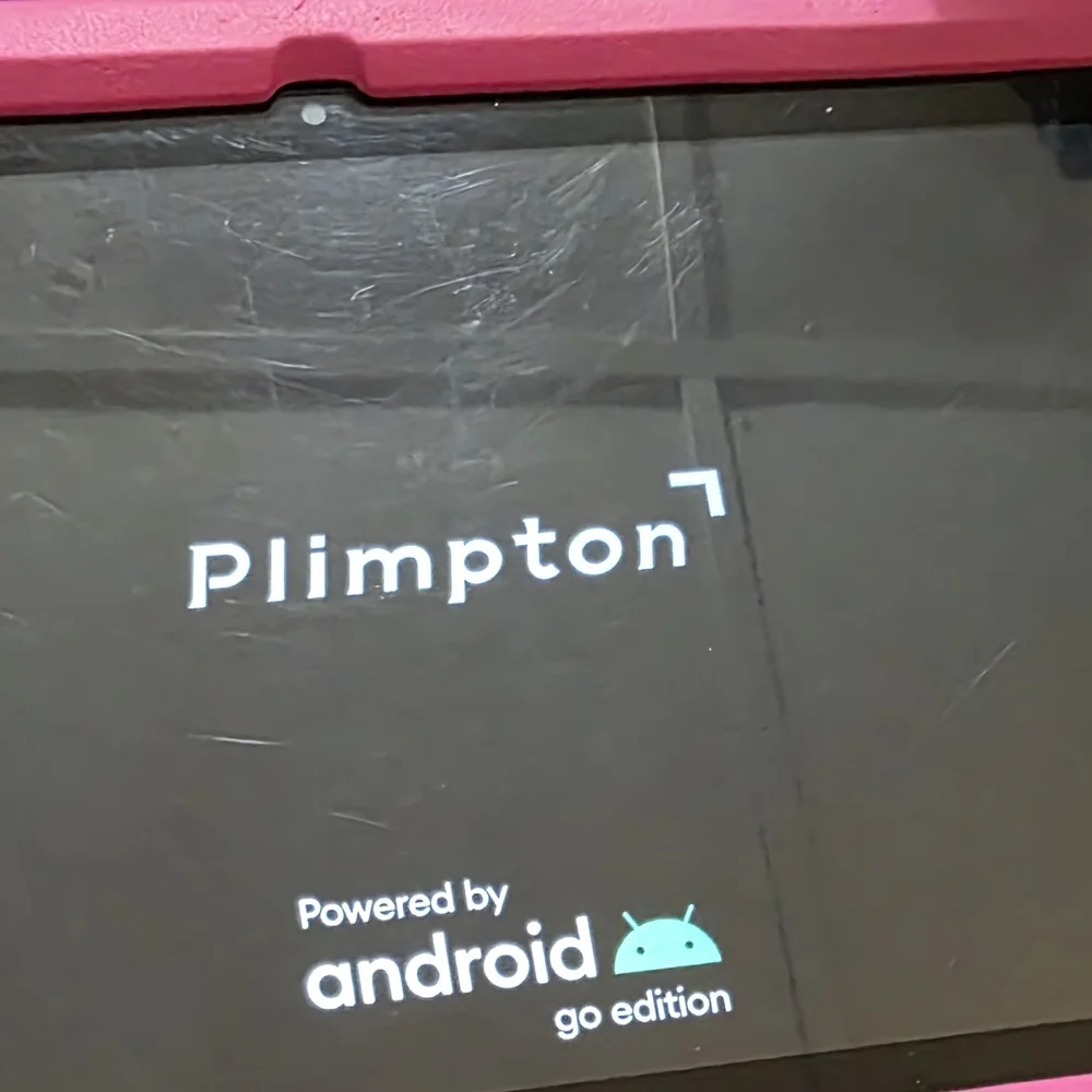 Pink Tablet with Protective Case